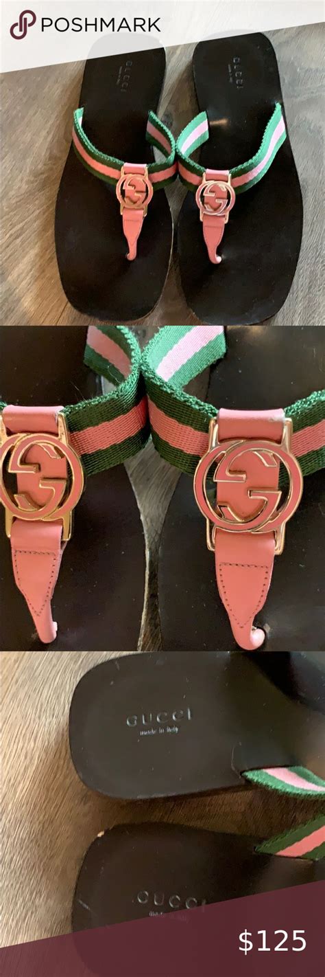 gucci flip flops original|Gucci Flip Flops price.